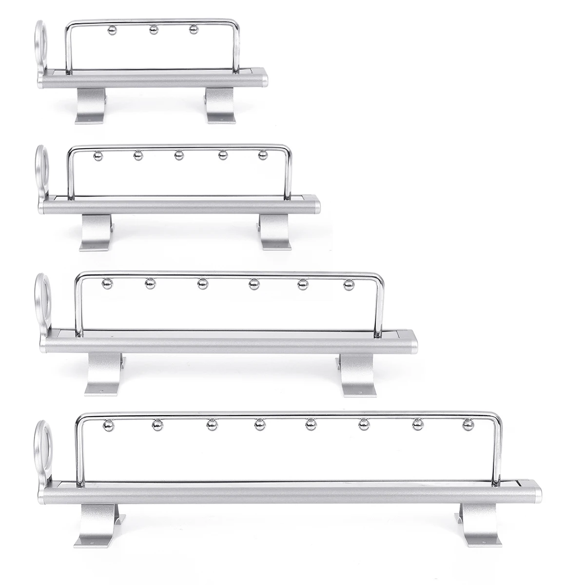

260-460MM Pull-Out Aluminum Alloy Retractable Hanger Rack Bar Ball Bearing Slide Duty Rod Adjustable Wardrobe Hanger