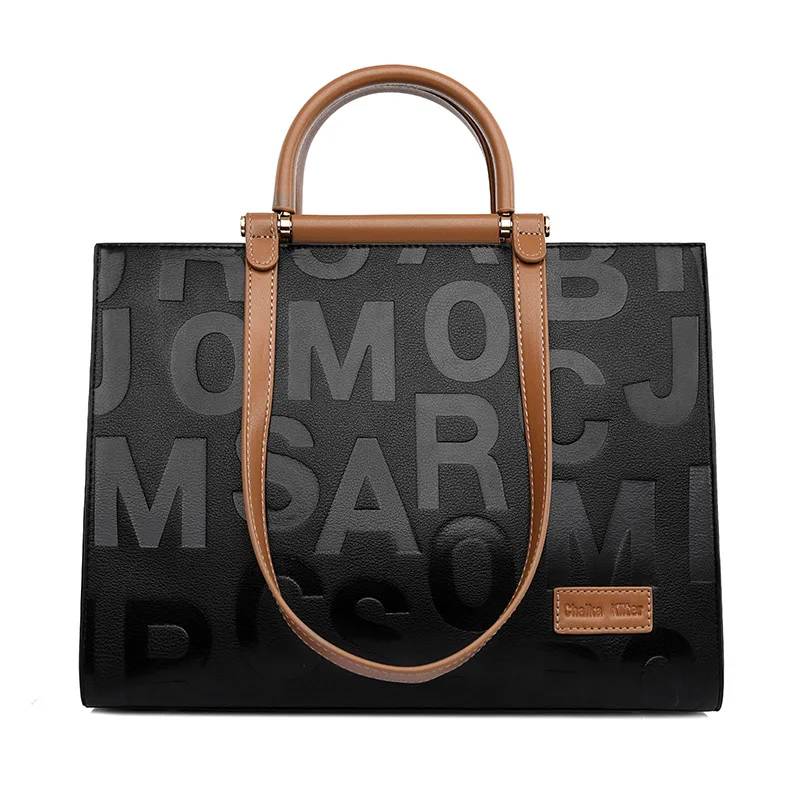 

New Casual Women's Handbags High Quality Leather Tote Bag Big Size Shoulder Bag Female Large Capacity Ladies Shopping Hand Bag