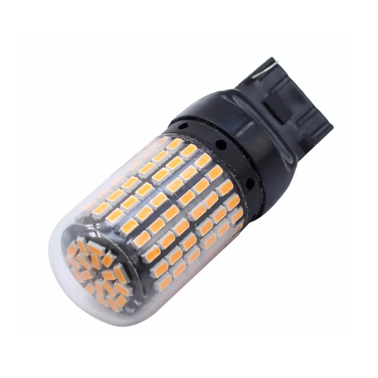 1 шт. светодиодный лампы 3014 144smd сигнала поворота светильник без вспышки CanBus без ошибок 1156 BA15S P21W BAU15S PY21W светодиодный светильник T20 7440 W21W Цвета