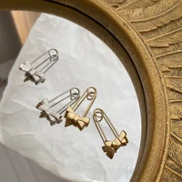unusual gold silver color metal geometric paper clip bow hoop earrings for women 2021 minimalist trendy earrings charm jewelry