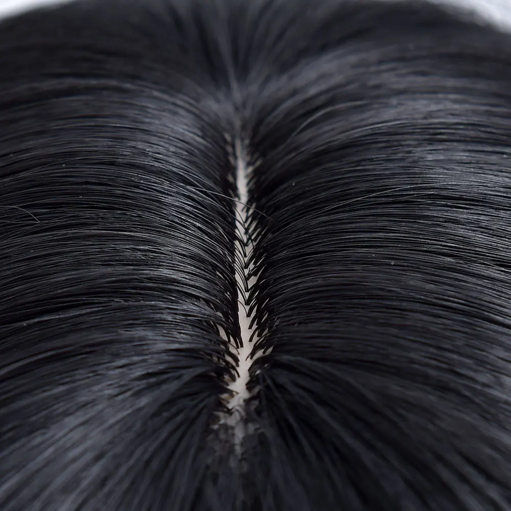 

Black Short Wave Daily Hair Synthetic Wigs With Bangs For White Women Cosplay Party Natural Heat Resistan Fiber Female Wig