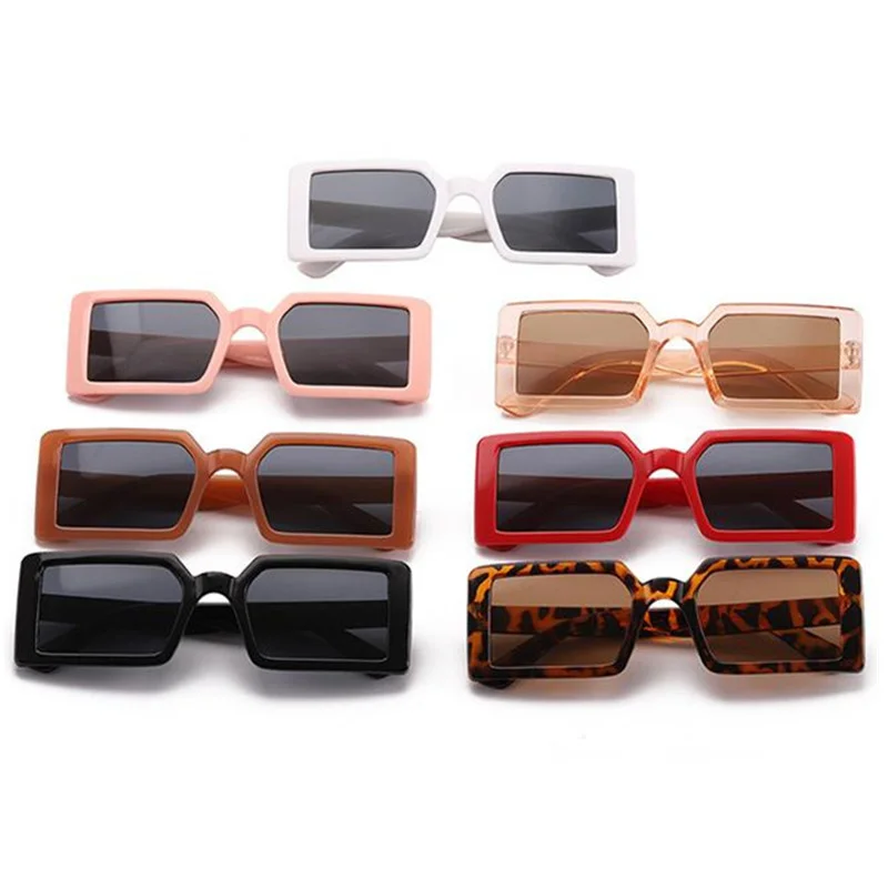 

Fashion Children Sunglasses Rectangle Sun Glasses Simplicity Eyewear Anti-UV Spectacles Goggle Kids Jelly Color Eyeglasses