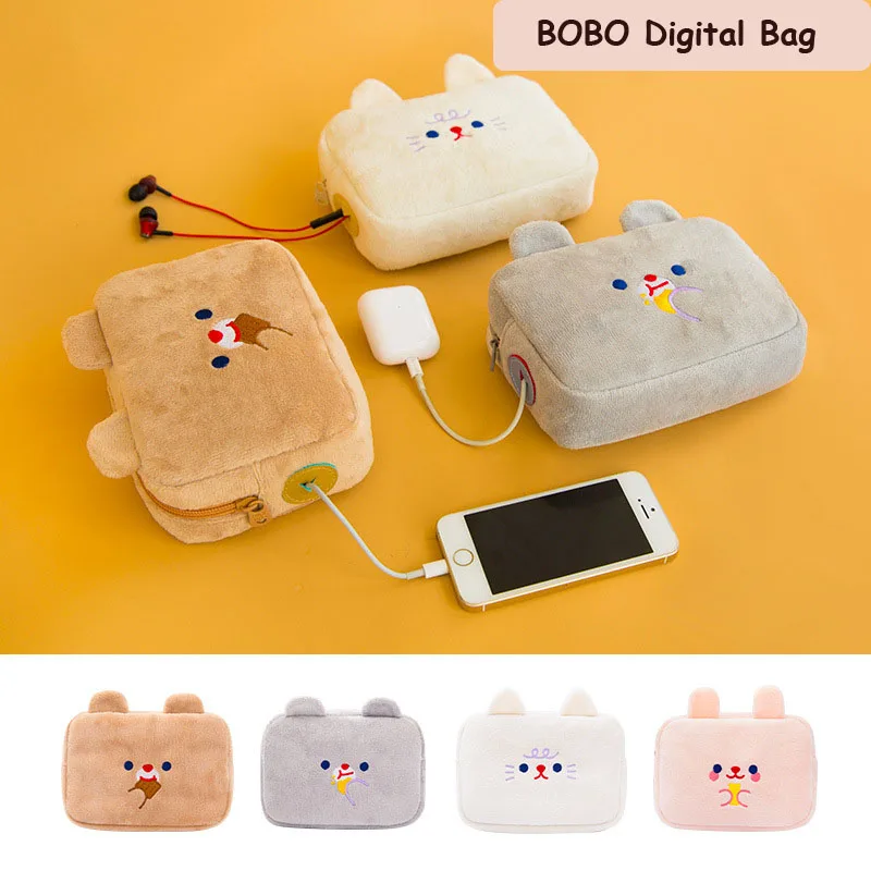 Кошелек для монет милый противоударный мягкий плюшевый портативный хранения