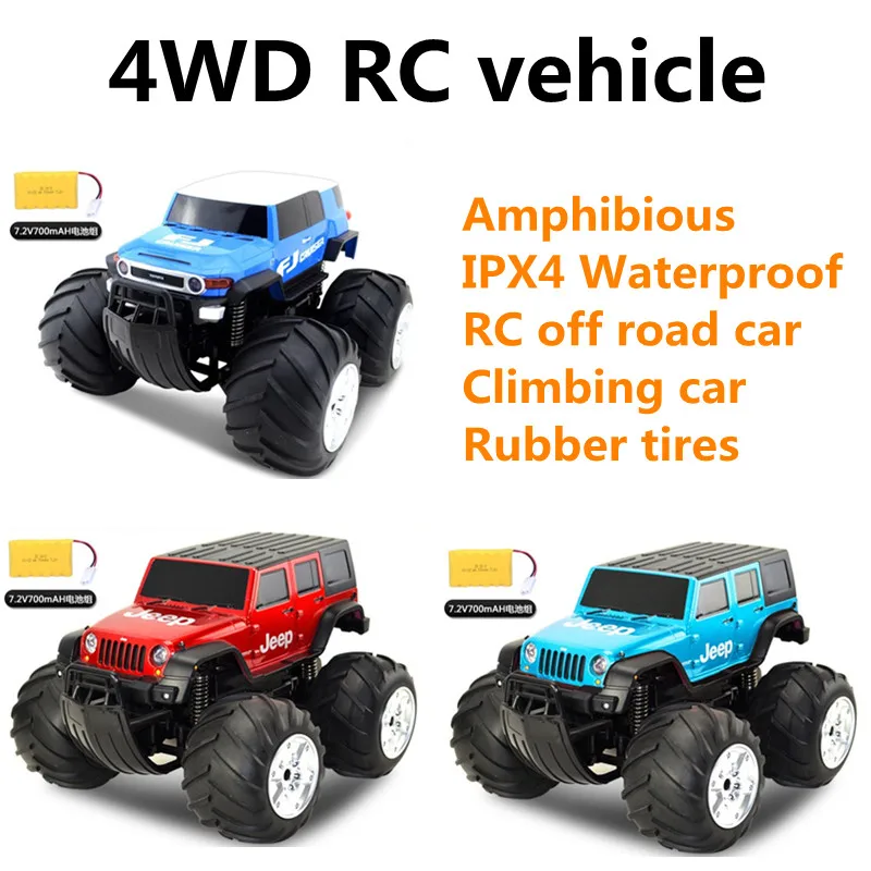 

1:12 4WD RC Car Blue RC Vehicle Red Climbing Car IPX4 Waterproof Amphibious RC Off Road Car Model Outdoor Toys 8+ Year Old