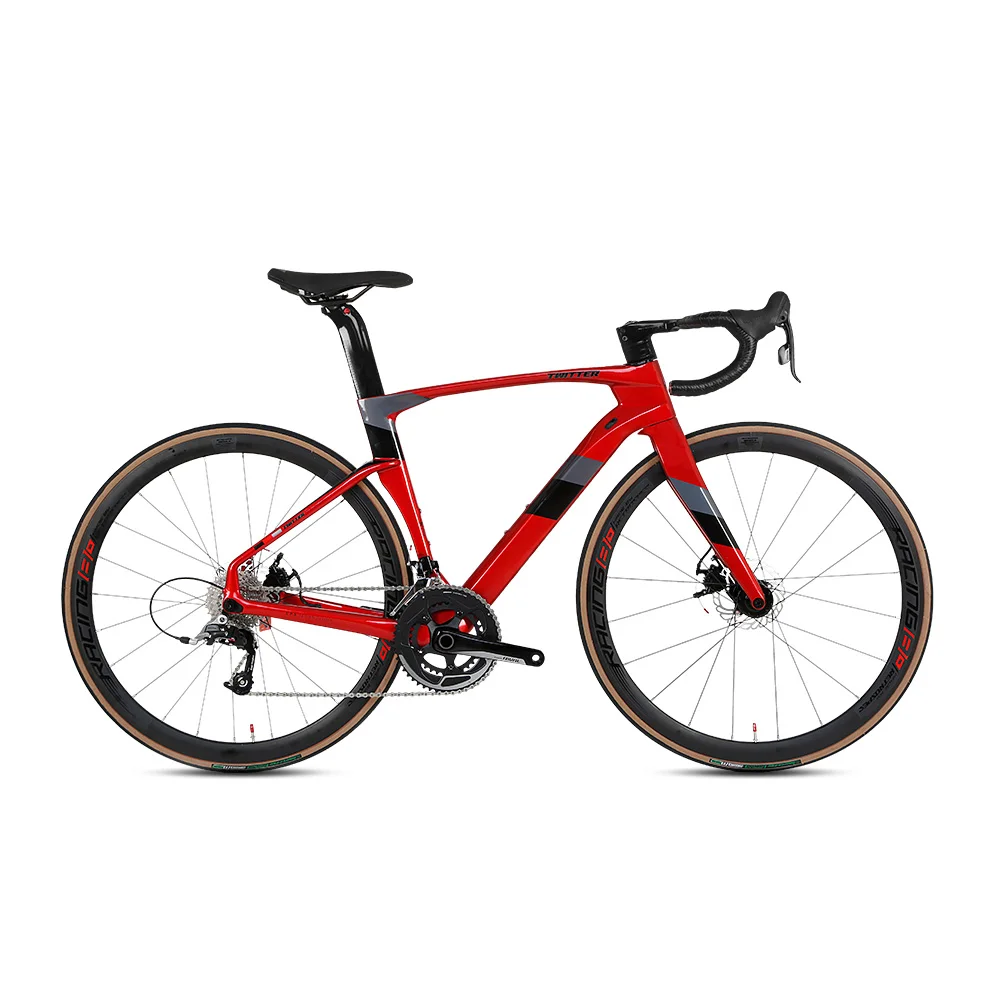 

TWITTER UT Bicycle CYCLONE-Disc－R8000-22SpeedXC professional racing design carbon fiber road bike with carbon wheels bicicleta
