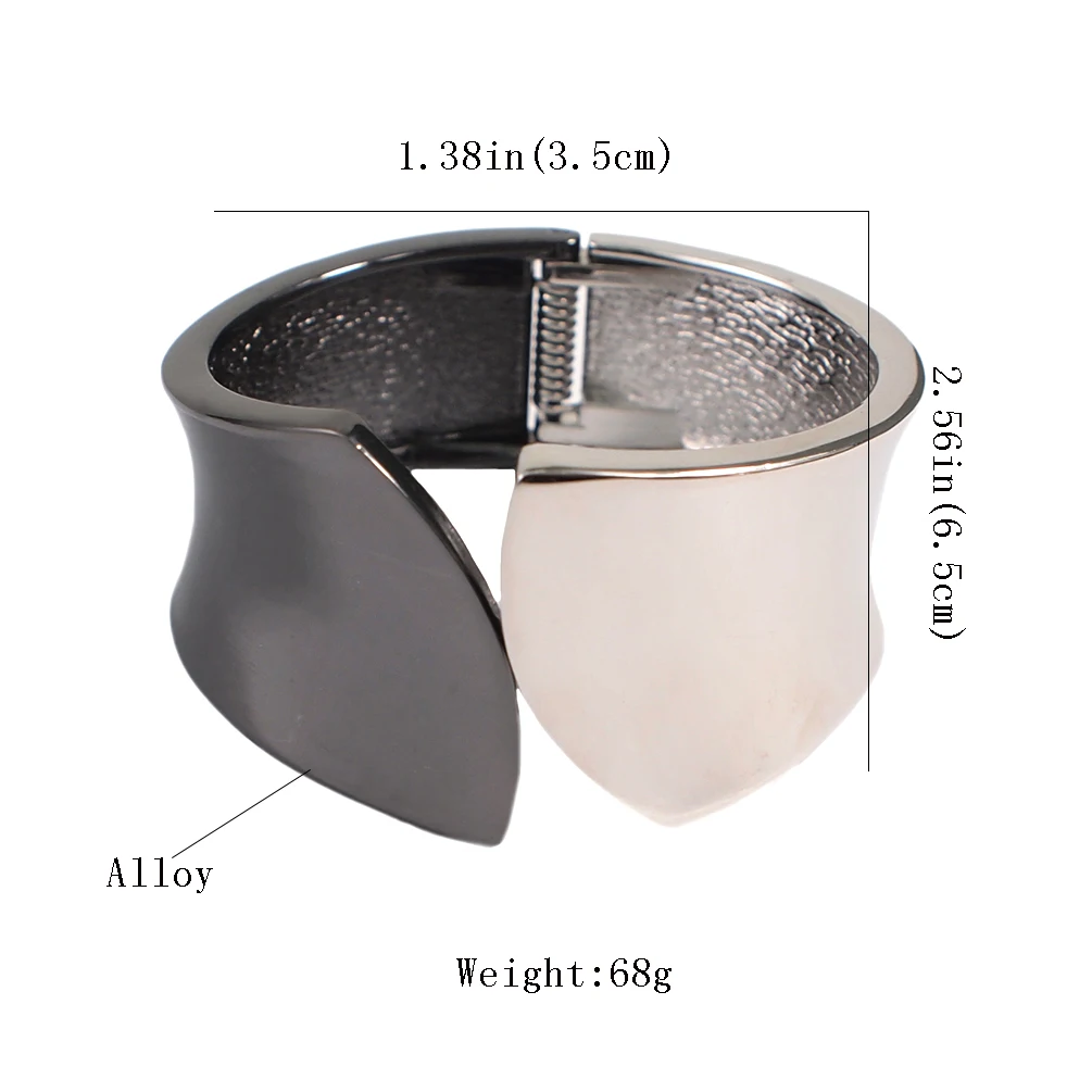 European and American fashion mix alloy bracelet Unique design texture metal accessories women | Красота и здоровье