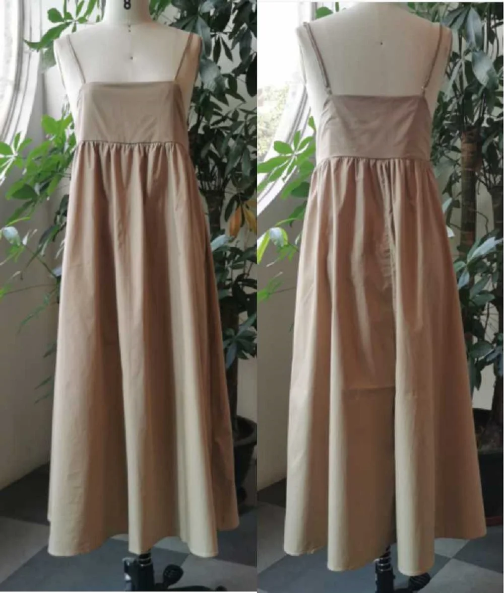 Женское ТРАПЕЦИЕВИДНОЕ ПЛАТЬЕ повседневное Плиссированное длинное платье макси