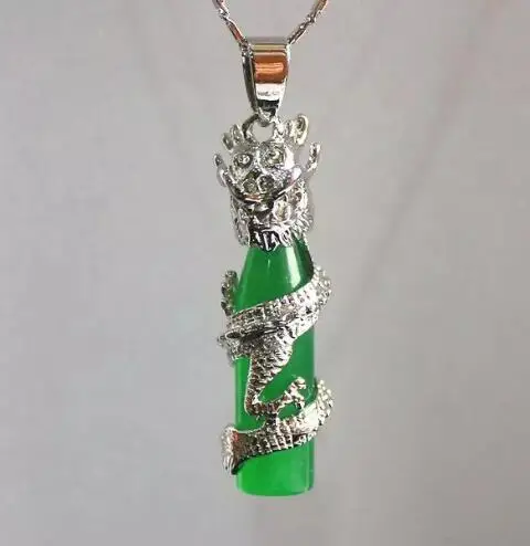 Подлинный больше цветов камень дракон кулон ювелирные изделия ожерелье |