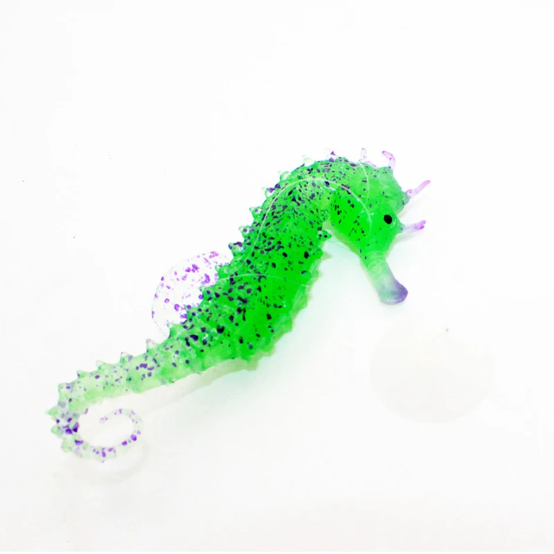 Аквариум светящаяся морская лошадь орнамент в темноте озеленение силиконовая