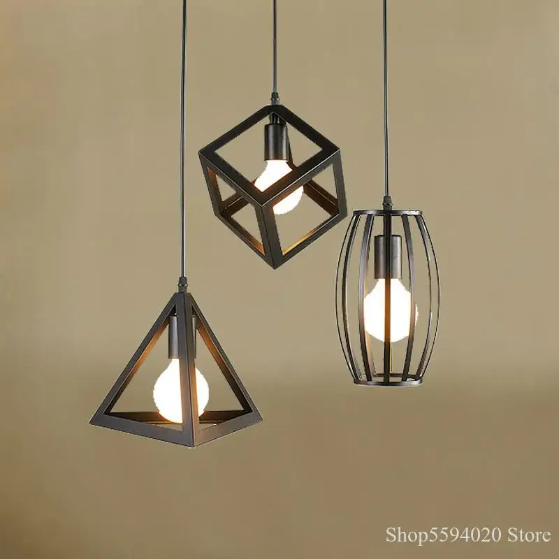 Американский Современный Железный геометрический простой Лофт ретро ресторан