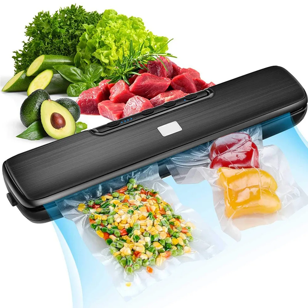 

Best Food Vacuum Sealer 220V/110V Automatic Commercial Household Food Vacuum Sealer Packaging Machine Include 15Pcs Bags