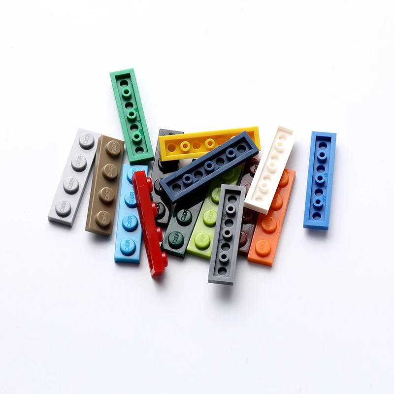 100g Bulk Parts 1x4 Thin Bricks Building Blocks Plastic base Plate MOC Figure Model Assemble Educational Toys for Children 3710 |