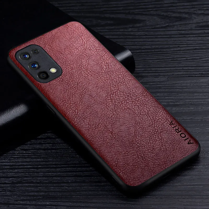 leather case for oppo realme 7 7 pro luxury business style retro litchi pattern premium back cover for realme 7 4g 5g phone case free global shipping