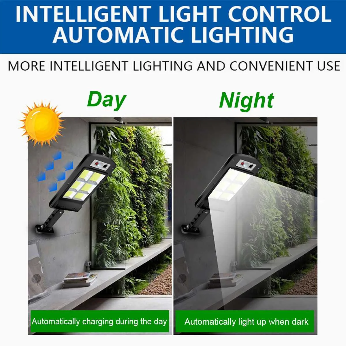 LED Solar Street Lights 128 COB Outdoor Lighting Security Lamp Motion PIR Sensor Remote Control Waterproof Wall | Освещение