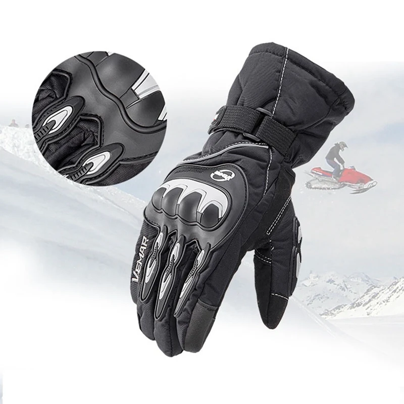 

Cycling Gloves Full Finger Waterproof Windproof Touchscreen Thermal Glove Outdoor Sport Winter Motorcycle Protective Gloves