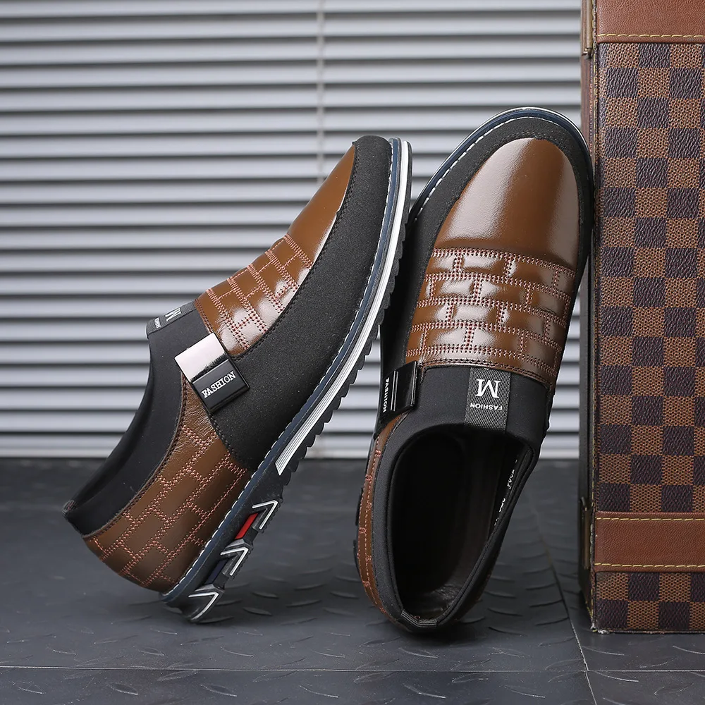 

Big Size 38-47 Autumn Winter Men Shoes Leather Breathable Men Casual Shoes Sneakers Comfortable Driving Shoes Zapatos Hombre