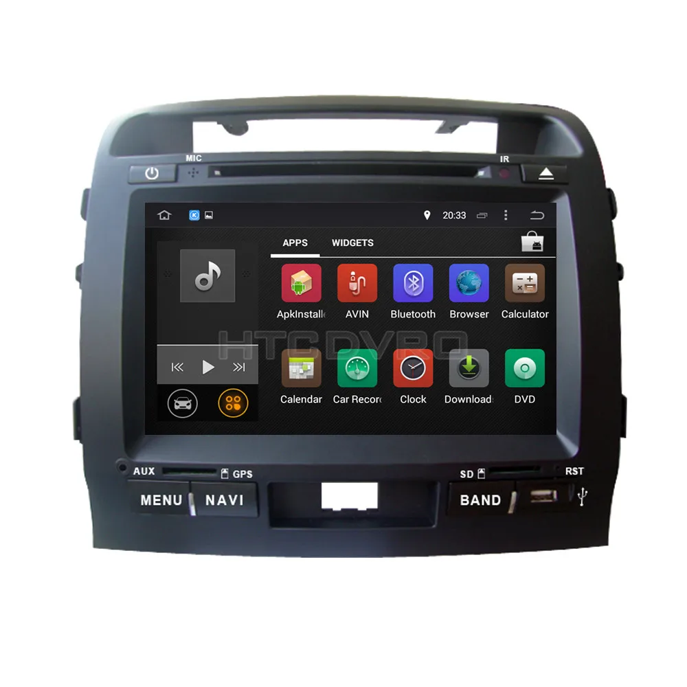 Автомобильный DVD плеер ymodbht 9 дюймов 4G 8 ядер Android 0 7 1 для Toyota Land Cruiser LC200 2004 GPS RDS радио