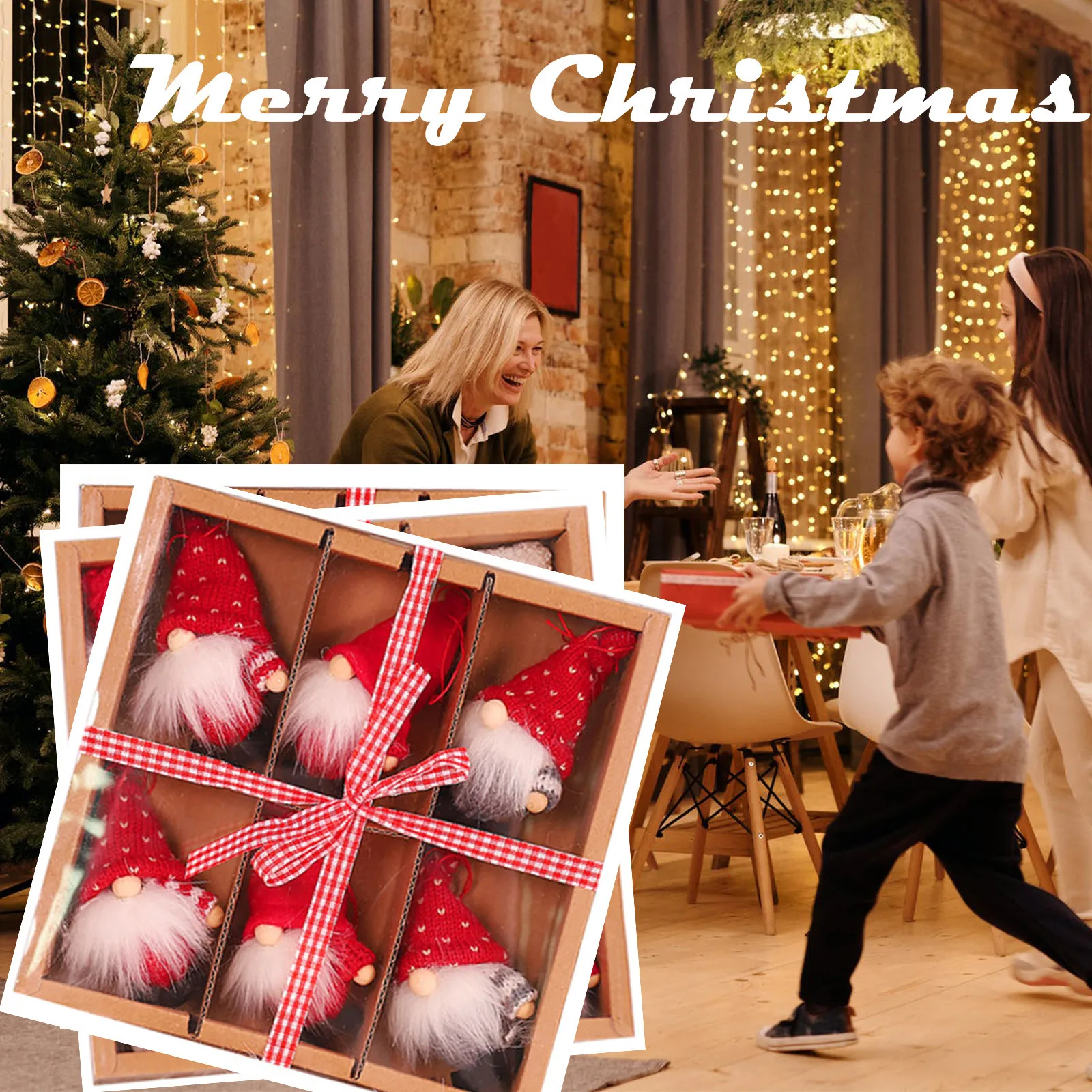 

Рождественские куклы Санта гном, куклы, шерстяная вязаная кукла без лица, украшения для рождественской елки, подвеска для дома 2022