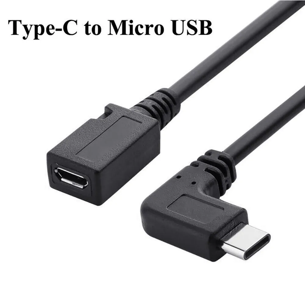 25 см USB 3 1 Тип C Мужской левый 90 градусный прямоугольный для микро usb 5 контактный