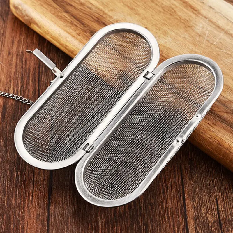 Сетчатый фильтр для заваривания чая овальной формы ситечко многоразовый чайный