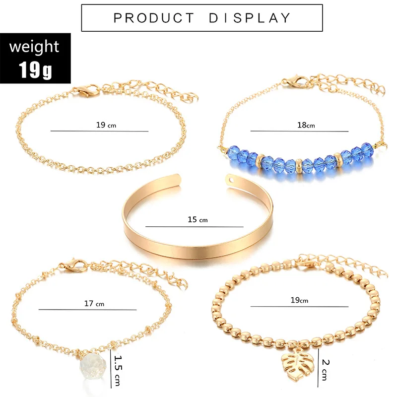 Модный браслет CHENFAN в европейском и американском стиле металлический из 5