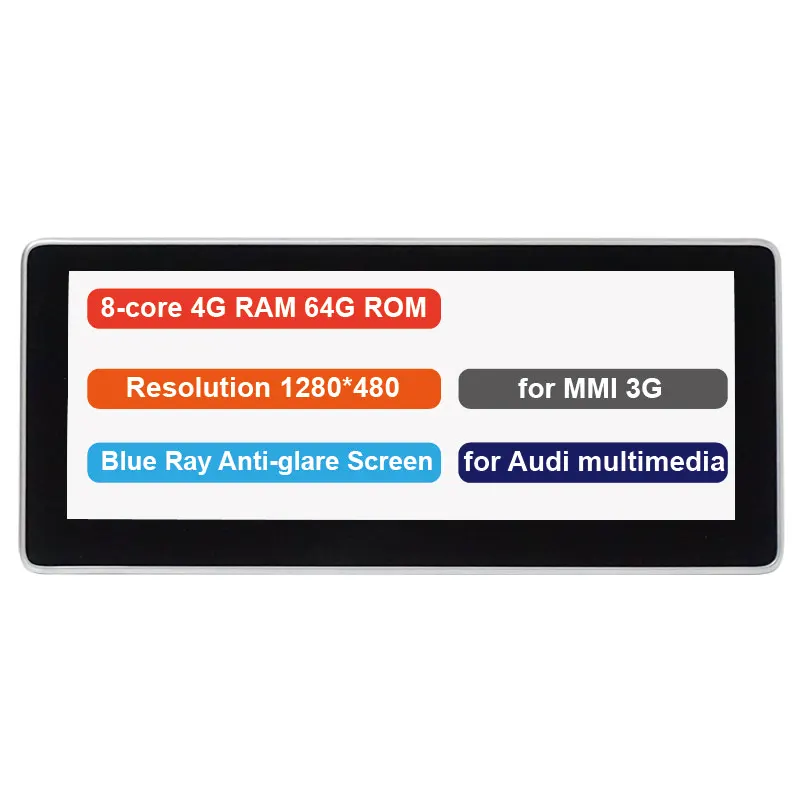 4-64G for MMI 3G 4G ram 64G rom Android радио обновление для RHD Audi A4 A5 2009- 10,2" сенсорный экран gps навигация тире мультимедийный плеер - Цвет: 4-64G for MMI 3G