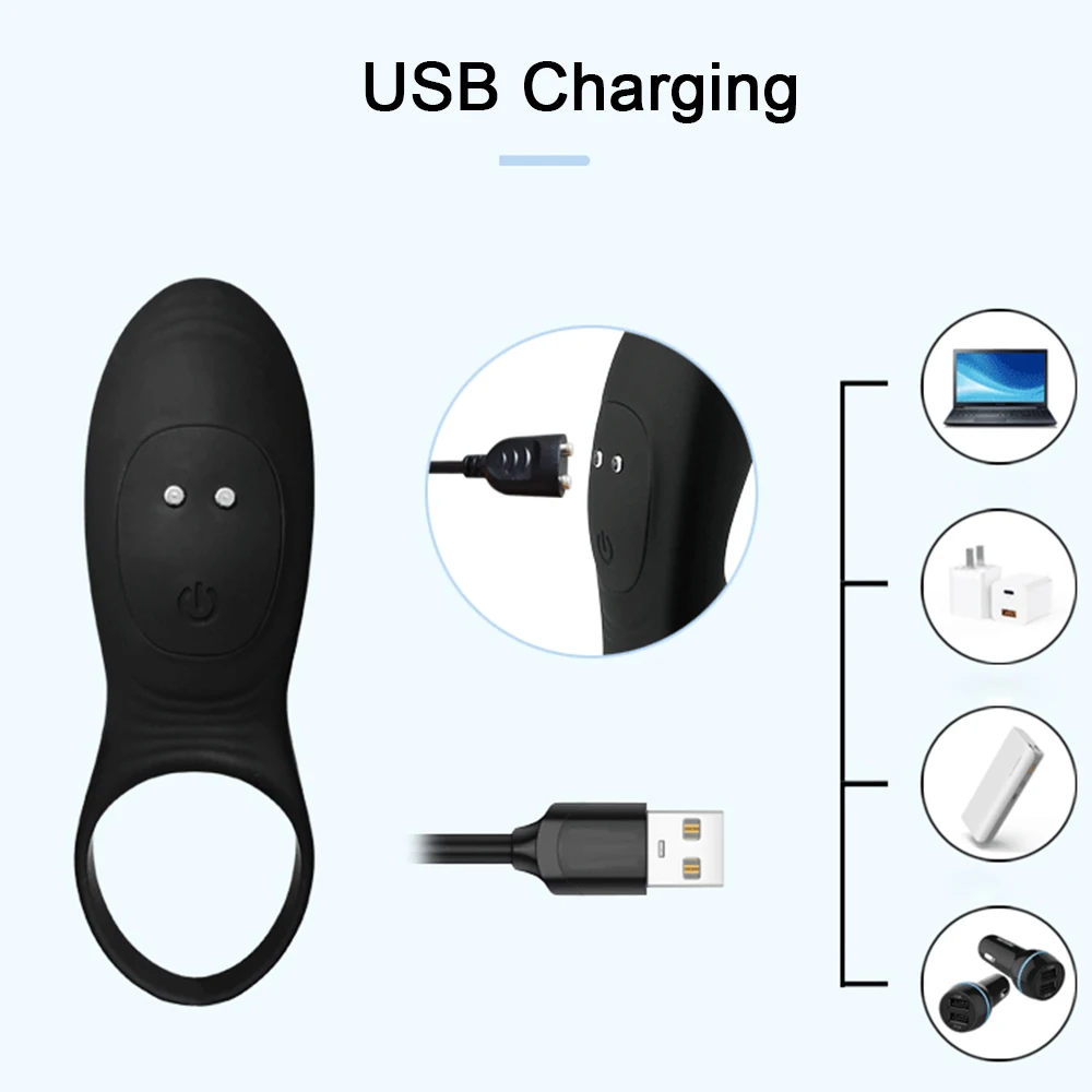 Вибратор для пениса с кольцом Стимулятор клитора и влагалища интимные игрушки