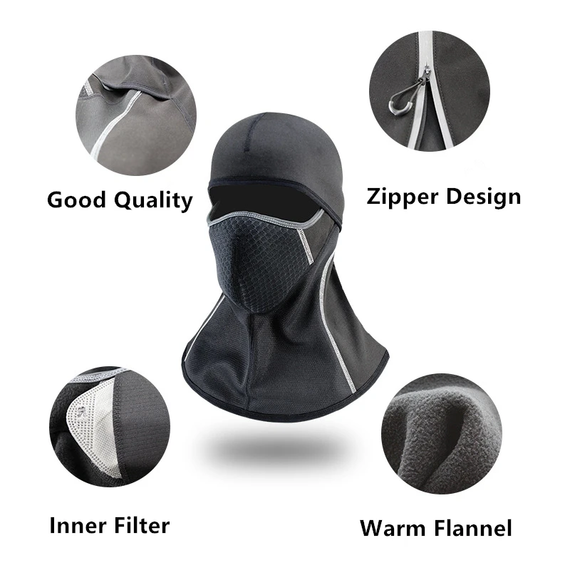 Лыжная маска для страйкбола тренировочная лица зимний тактический шарф