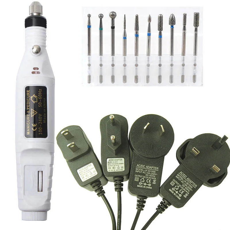1 комплект профессиональный электрический Фрезер для ногтей фрезер педикюра