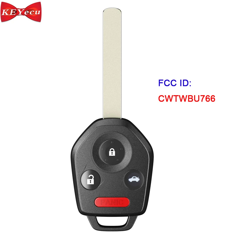 KEYECU для Subaru Legacy Outback 2010 2011 2012 2013 2014 дистанционный брелок 4D60 чип CWTWBU766 57497 AJ00A 433 МГц