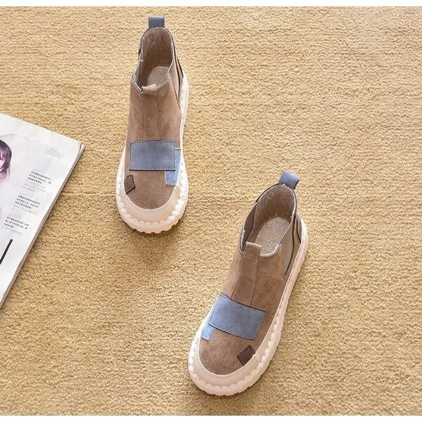 Высококачественные Женские Ботинки Martin короткие ботинки с круглым носком зимние