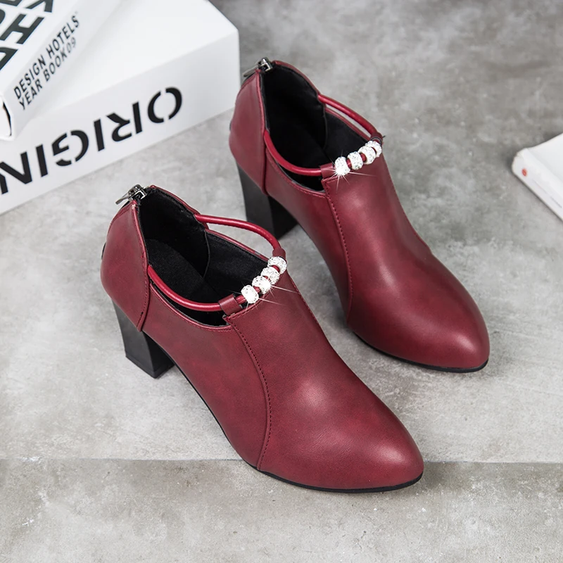 Size35-50 Красивые новые модные женские туфли-лодочки Сезон весна-осень Мягкая обувь