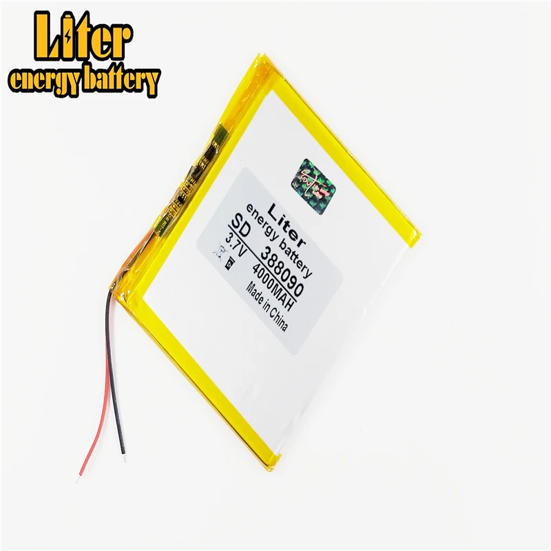 388090 3 7 V 4000 mah литий полимерный аккумулятор планшета с защитной платой для