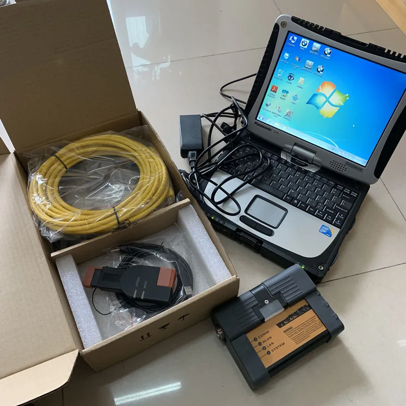 

2021 For Bmw Icom a2 with Laptop Toughbook CF-19 Ram 4g Software Expert Mode 1000gb Hdd Windows 10 Full Set Diagnose