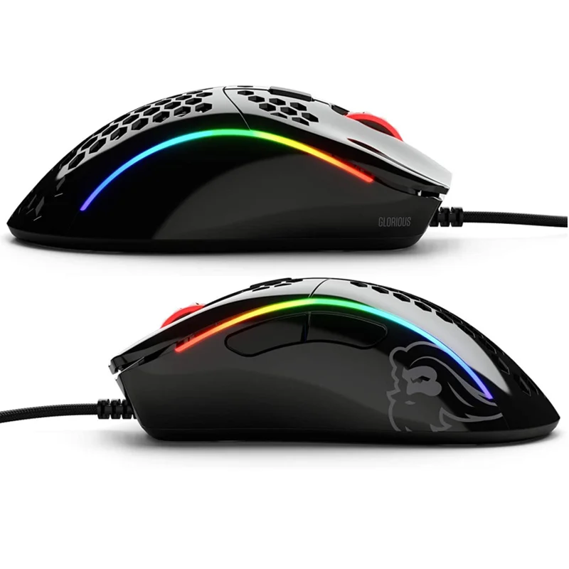 

D Matte Black (GD-Black) Glossy Black Glossy White Gaming Wireless Mouse Gamer