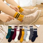 Женские Дышащие носки из хлопка в японском стиле