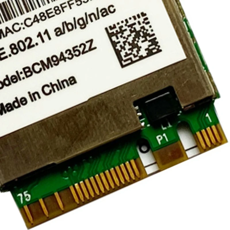 

Wireless Hackintosh Bcm94352Z Bcm94360Ng WiFi Card Ngff M.2 1200 Mbps Bluetooth 4.0 Ngff 802.11Ac WLAN Adapter Dw1560