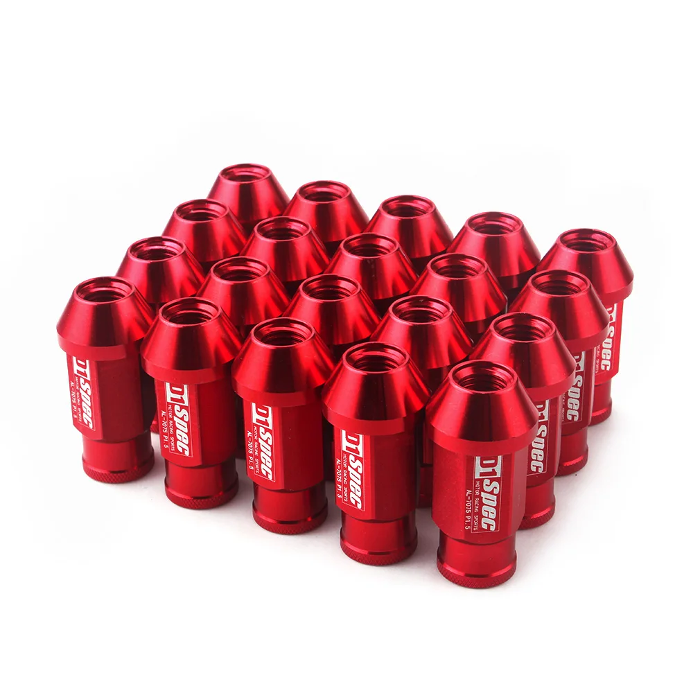 20 шт. алюминиевые гаечные гайки для гоночных колес длина 50 мм|racing wheel lug nuts|lug nutswheel
