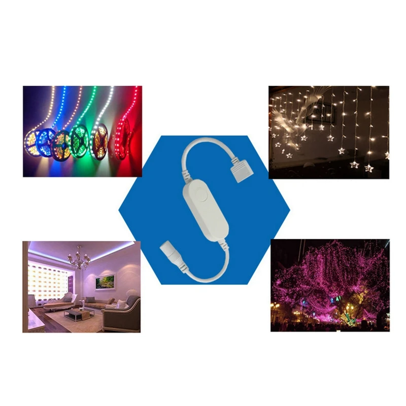 Умный светильник RGB контроллер полосы 4 контакта приложение Tuya умный дом