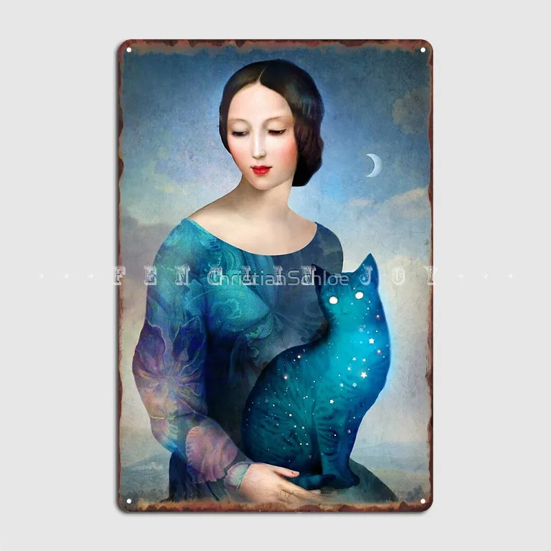 

Ночная кошка металлическая вывеска для кинотеатра