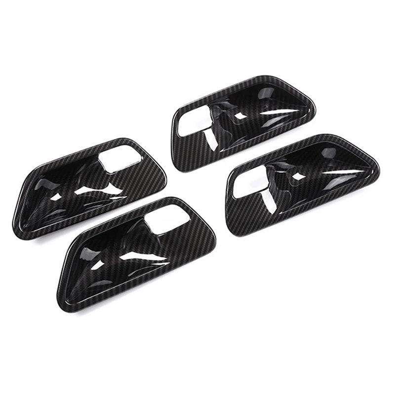 

Carbon Fiber Look Car Door Handle Covers Trim for -BMW 3 4 Serises F30 F34 3GT Interior Auto Accessories