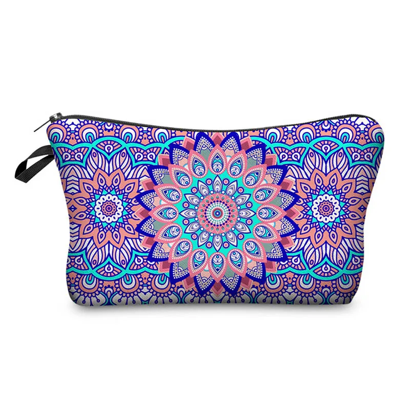 Распродажа косметичка с цветочным принтом женская разноцветный цветочный узор