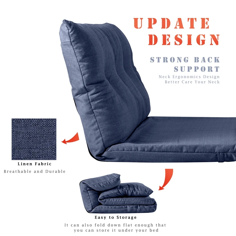 

Double Lazy Sofa Bed Floor Tatami Bedroom Cushion Lounge Chair kids Party Gaming Cushion Mat Folding Couch Furniture Gaming