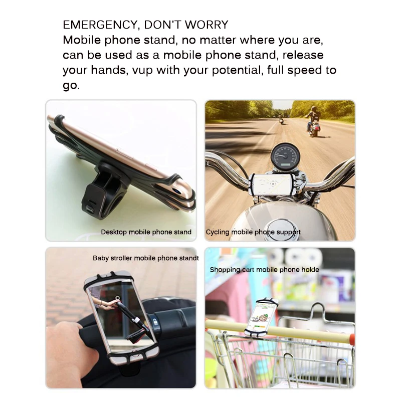 Универсальный держатель для телефона вращающийся на 360 градусов руль мотоцикла