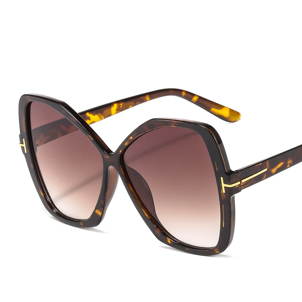 

T-shaped Free shipping New sunglasses irregular large frame sunglasses