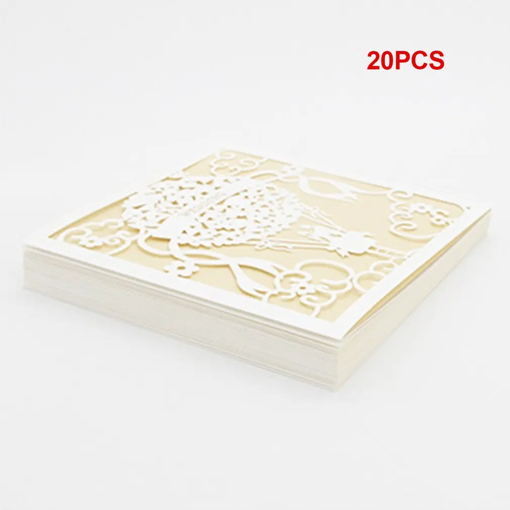 20 шт./компл. красивый роскошный Свадебные украшения поставки открытое кружевное