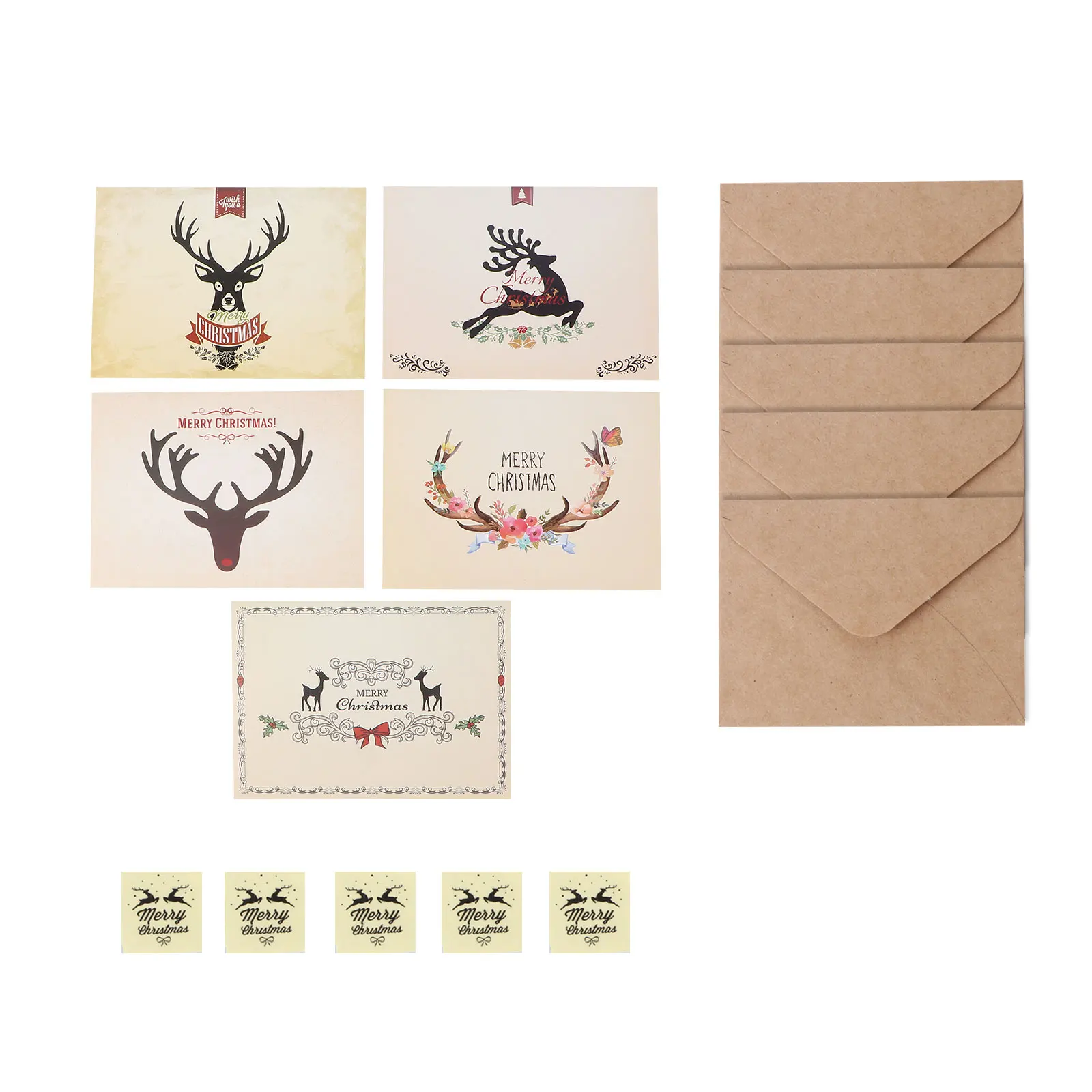 5 комплектов поздравительные открытки подарочные конверты набор