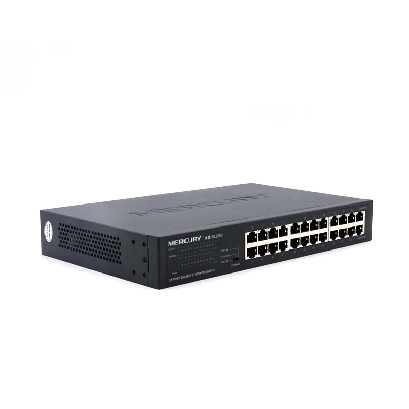 MERCURY SG124D 24 Порты коммутатор Gigabit Ethernet 10/100/1000 Мбит сетевой Auto MDI/MDIX|Сетевые