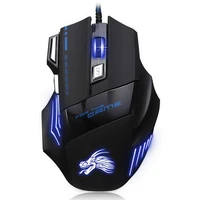 ergonomic wired gaming mouse 7 button 5500 dpi led usb computer mouse gamer mice optical mause with backlight for pc laptop