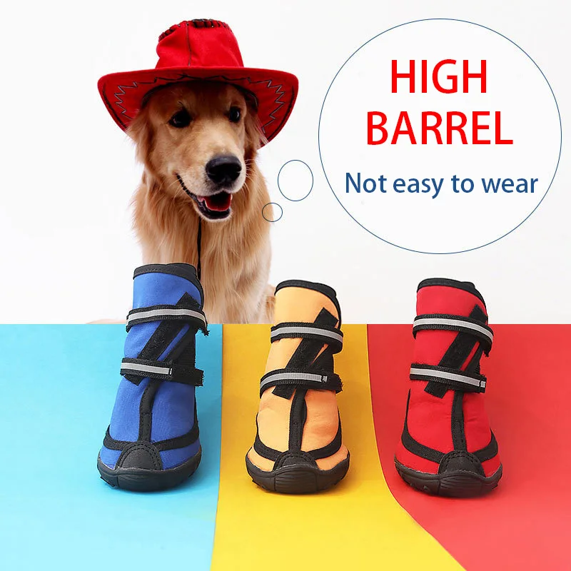 

4pcs Dog Shoes No-Slip Waterproof Boots Breathable Rain Wear Paw Protector Outdoor Sock for Small Medium Dogs Dropshipping